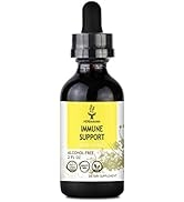 HERBAMAMA Immune Support Liquid Extract - Organic Tincture with Elderberry, Echinacea, Ginger & G...