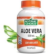 Botanic Choice Herbal Aloe Vera Capsules - Pure Natural Aloe Vera Supplement, Helps Support Immun...