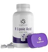 R-Alpha Lipoic Acid 300mg Stabilized 120 Vegetarian Capsules | Na R-ALA Supplement | Pure Powder ...