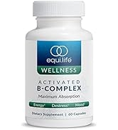 Equilife - Activated B-Complex, Super B-Complex Dietary Supplement, Mood & Energy Support, Formul...