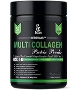 Multi Collagen Peptides Protein Powder - KETOYouth GrassFed Type I, II, III, V & X | Paleo, Keto ...