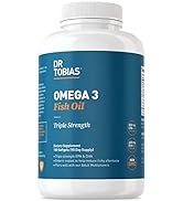 Dr. Tobias Omega 3 Fish Oil – Triple Strength Dietary Nutritional Supplement – Helps Support Brai...