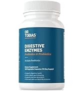 Dr. Tobias Digestive Enzymes with Probiotics, Prebiotics Plus Postbiotics Bromelain, Amylase, Lip...