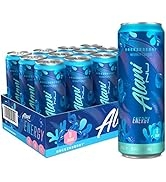 Alani Nu Sugar-Free Energy Drink, Pre-Workout Performance, Breezeberry, 12 oz Cans (Pack of 12)